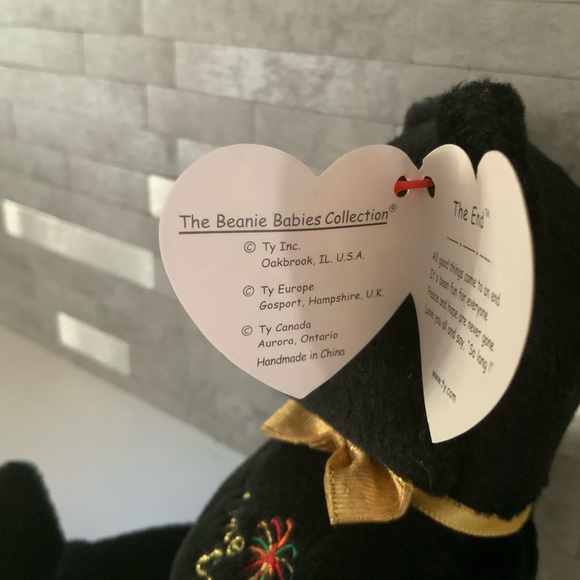 Rare Y2k Millennium Ty Beanie Baby The End Bear with Many Errors. 1999~Retired - Picture 8 of 11